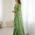 bright moss satin patta printed saree