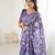 bright moss satin patta printed saree