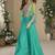 sea green colour jacket style palazzo readymade suit set for festive 