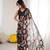 bright moss satin patta printed saree