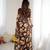 bright moss satin patta printed saree