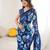 bright moss satin patta printed saree
