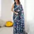 linen patta printed saree