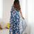 linen patta printed saree