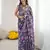 linen patta printed saree