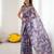 linen patta printed saree