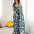 linen patta printed saree