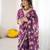 linen patta printed saree