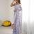 bright moss satin patta printed saree