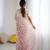 bright moss satin patta printed saree
