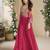 orange pink colour jacket style palazzo readymade suit set for festive