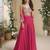 orange pink colour jacket style palazzo readymade suit set for festive