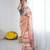 georgette printed saree with mirror work border
