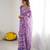 georgette printed saree with mirror work border