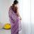 georgette printed saree with mirror work border