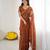 embellished star georgette embroidery work and moti work saree