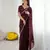 embellished star georgette embroidery work and moti work saree