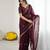 embellished star georgette embroidery work and moti work saree