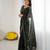 embellished star georgette embroidery work and moti work saree