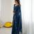 embellished star georgette embroidery work and moti work saree