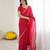 embellished star georgette embroidery work and moti work saree