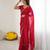 embellished star georgette embroidery work and moti work saree