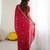 embellished star georgette embroidery work and moti work saree