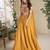 mustard colour palazzo style readymade suit set for festive