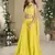 yellow colour beads work festive palazzo set