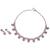 Delightful round and square shape gold plated choker necklace set for women and girls