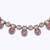 Delightful round and square shape gold plated choker necklace set for women and girls