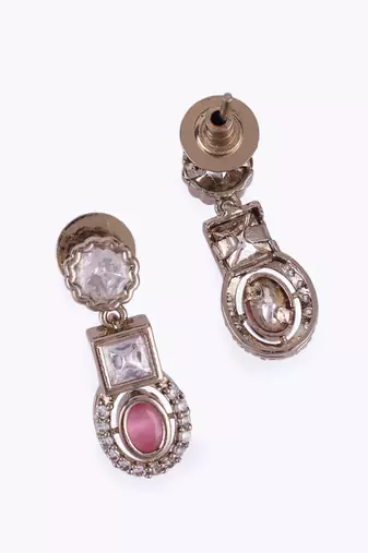 Delightful round and square shape gold plated choker necklace set for women and girls