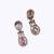 Delightful round and square shape gold plated choker necklace set for women and girls