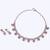 Delightful round and square shape gold plated choker necklace set for women and girls