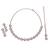 Excellent round shape cz studded gold plated choker necklace set with maangikka for women and girls