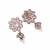 Fabulous flower design gold plated pearl choker necklace set for women and girls