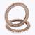 Pretty glimmery round shape gold plated brown stone set of 2 bangles for women