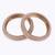 Stylish modish gold plated pearl set of 2 bangles for women