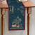 Pichwai Nathdwara Table Runner - Aqua