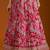 Pink Floral Organza Lehenga with Sequin and Zari Embellished Blouse