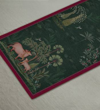 Pichwai Table Runner Online | Handcrafted Luxury Dining Table Linen 4