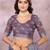 Purple woven cotton silk saree with blouse piece