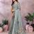 Grey woven cotton silk saree with blouse piece