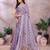 Purple woven cotton silk saree with blouse piece