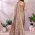 Beige woven cotton silk saree with blouse piece