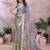Purple woven cotton silk saree with blouse piece