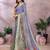 Purple woven cotton silk saree with blouse piece
