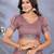 Mauve woven cotton silk saree with blouse piece