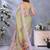 Green woven cotton silk saree with blouse piece