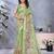Green woven cotton silk saree with blouse piece